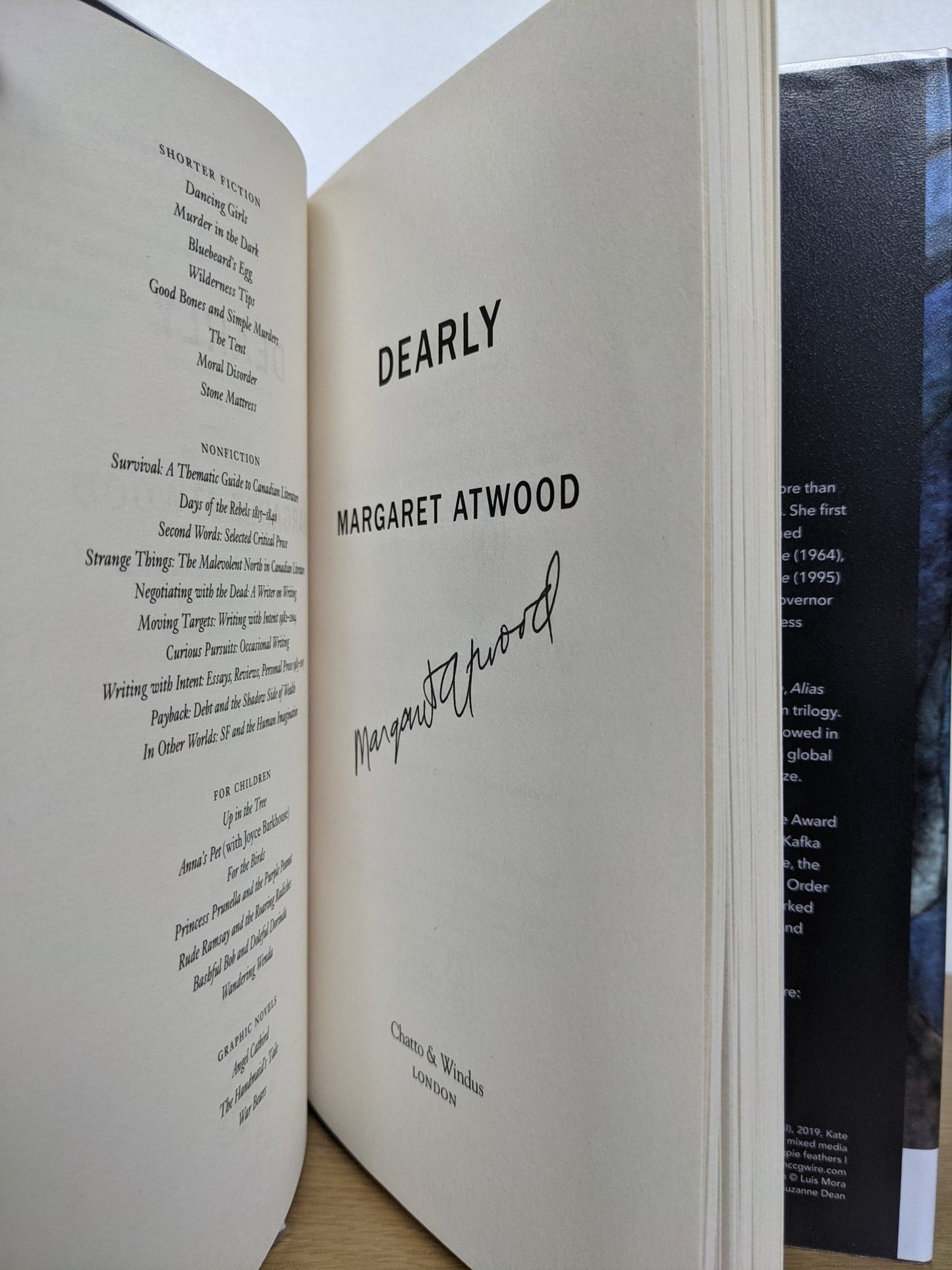 Dearly: Poems by Margaret Atwood (Signed First Edition) - Fialta Books