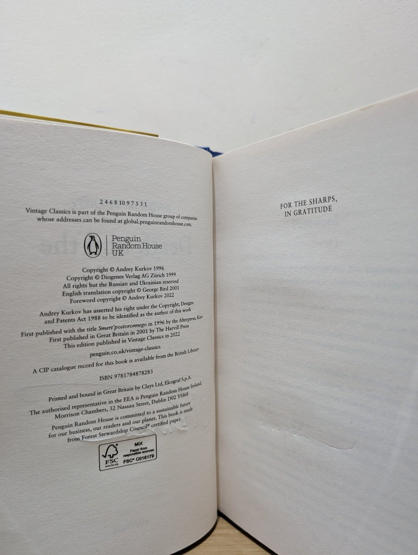 Death and the Penguin by Andrey Kurkov (Signed) - Fialta Books