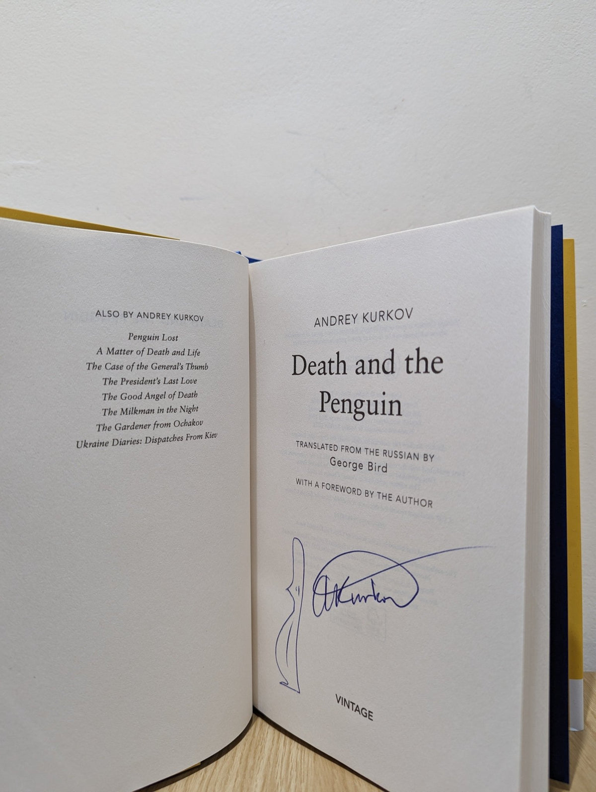 Death and the Penguin by Andrey Kurkov (Signed edition) - Fialta Books
