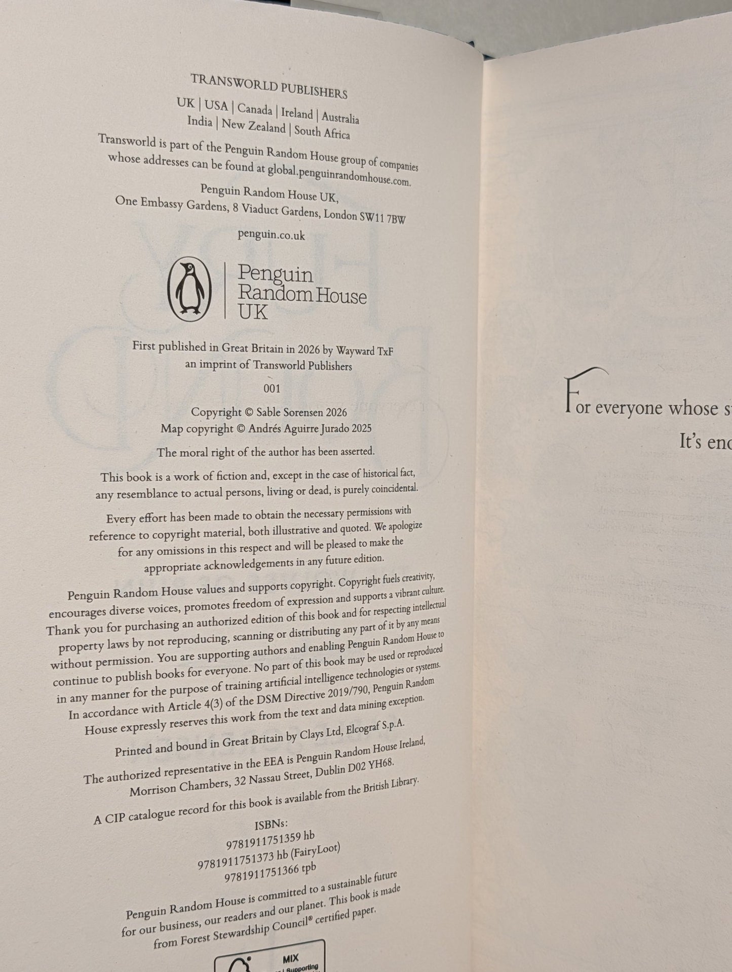 Dire Bound; Fury Bound by Sable Sorensen (Signed Numbered Edition with sprayed edges) - Fialta Books