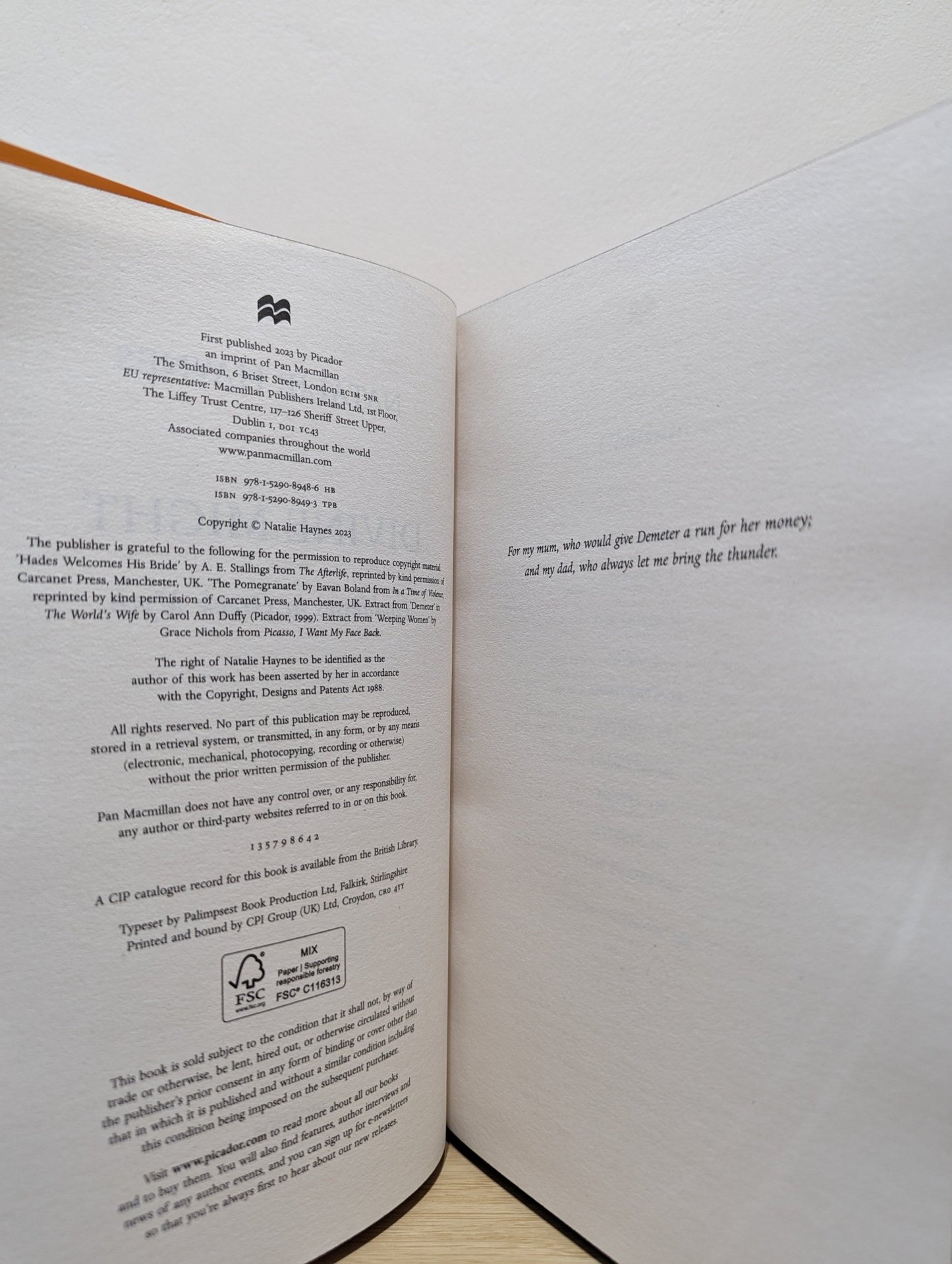 Divine Might: Goddesses in Greek Myth by Natalie Haynes (Signed First Edition with sprayed edges) - Fialta Books