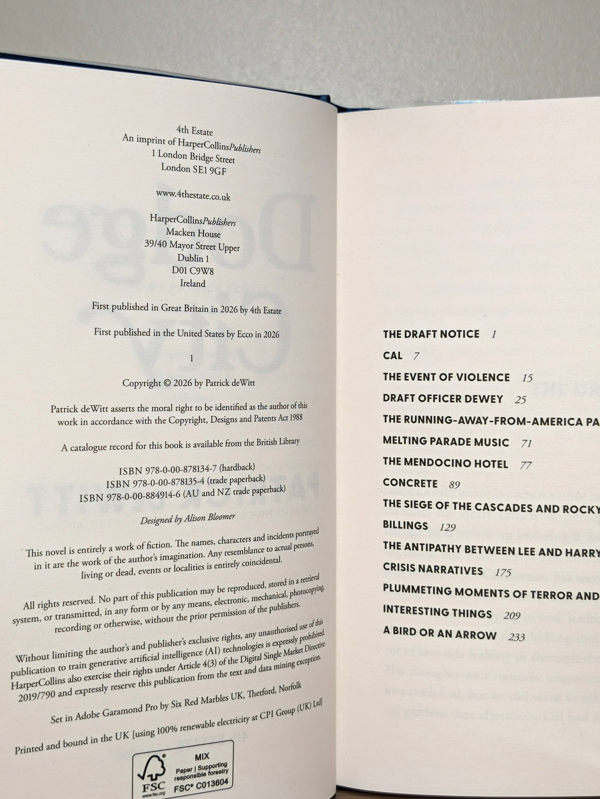 Dodge City by Patrick DeWitt (Signed First Edition) - Fialta Books
