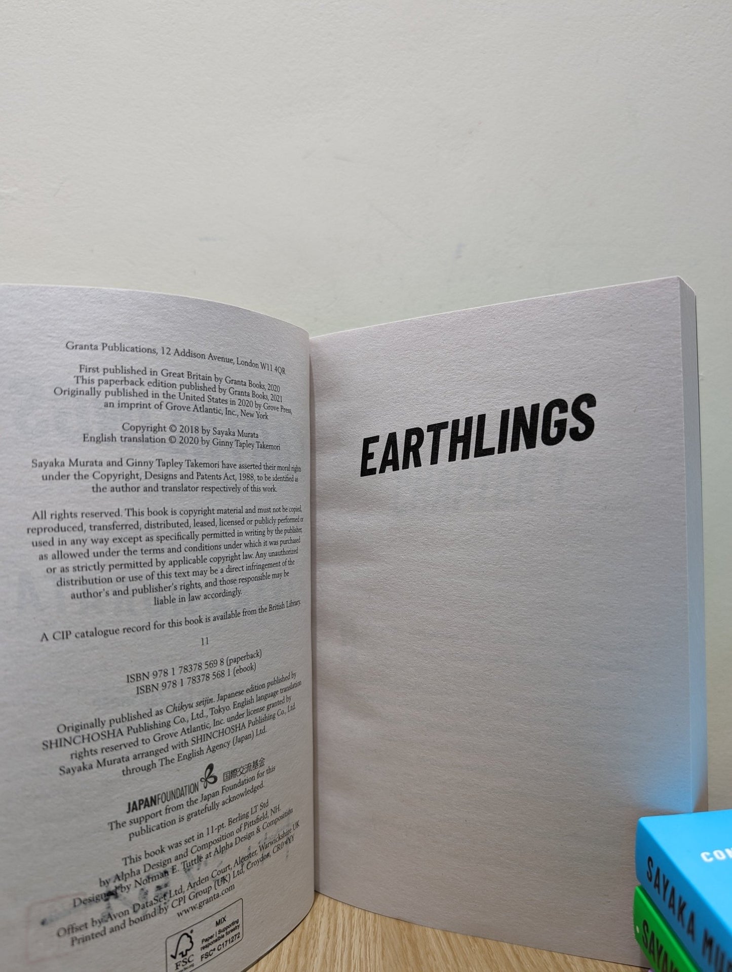 Earthlings by Sayaka Murata (Signed Stamped Paperback Edition) - Fialta Books