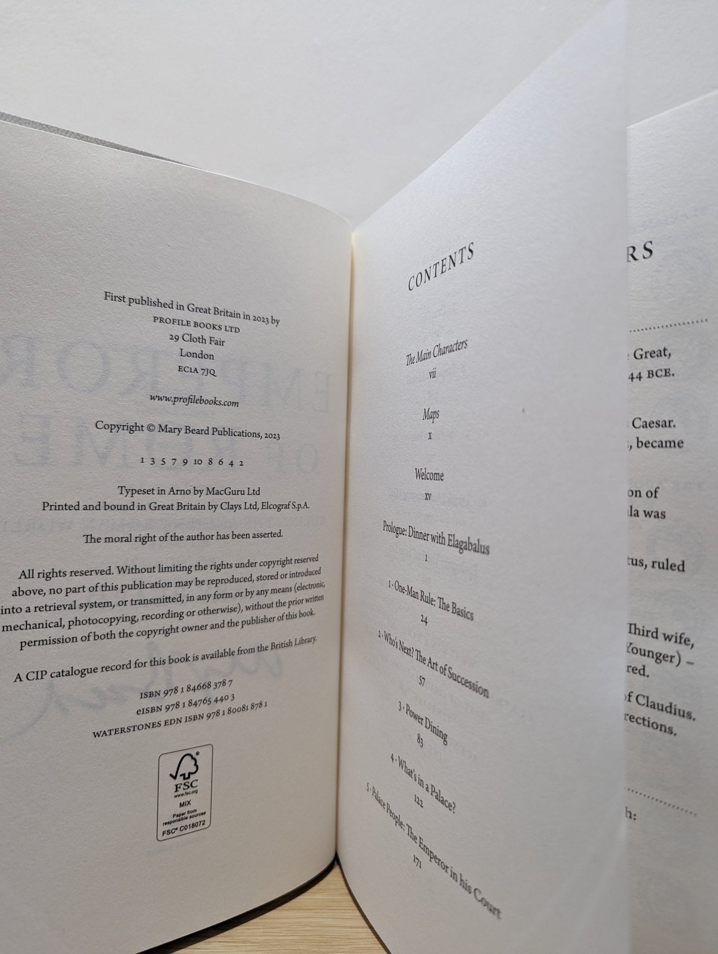 Emperor of Rome: Ruling the Ancient Roman World by Mary Beard (Signed First Edition) - Fialta Books