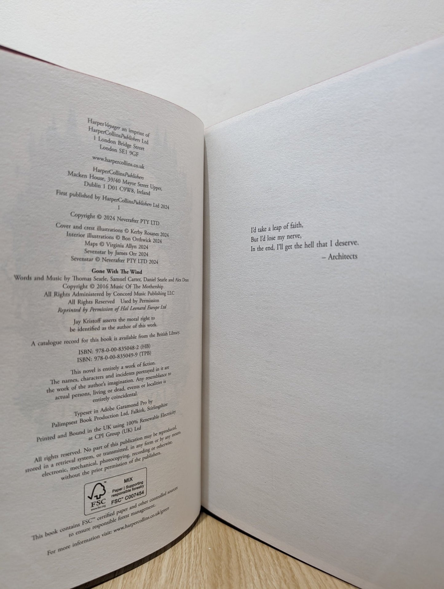 Empire of the Damned by Jay Kristoff (Signed First Edition with sprayed edges) - Fialta Books