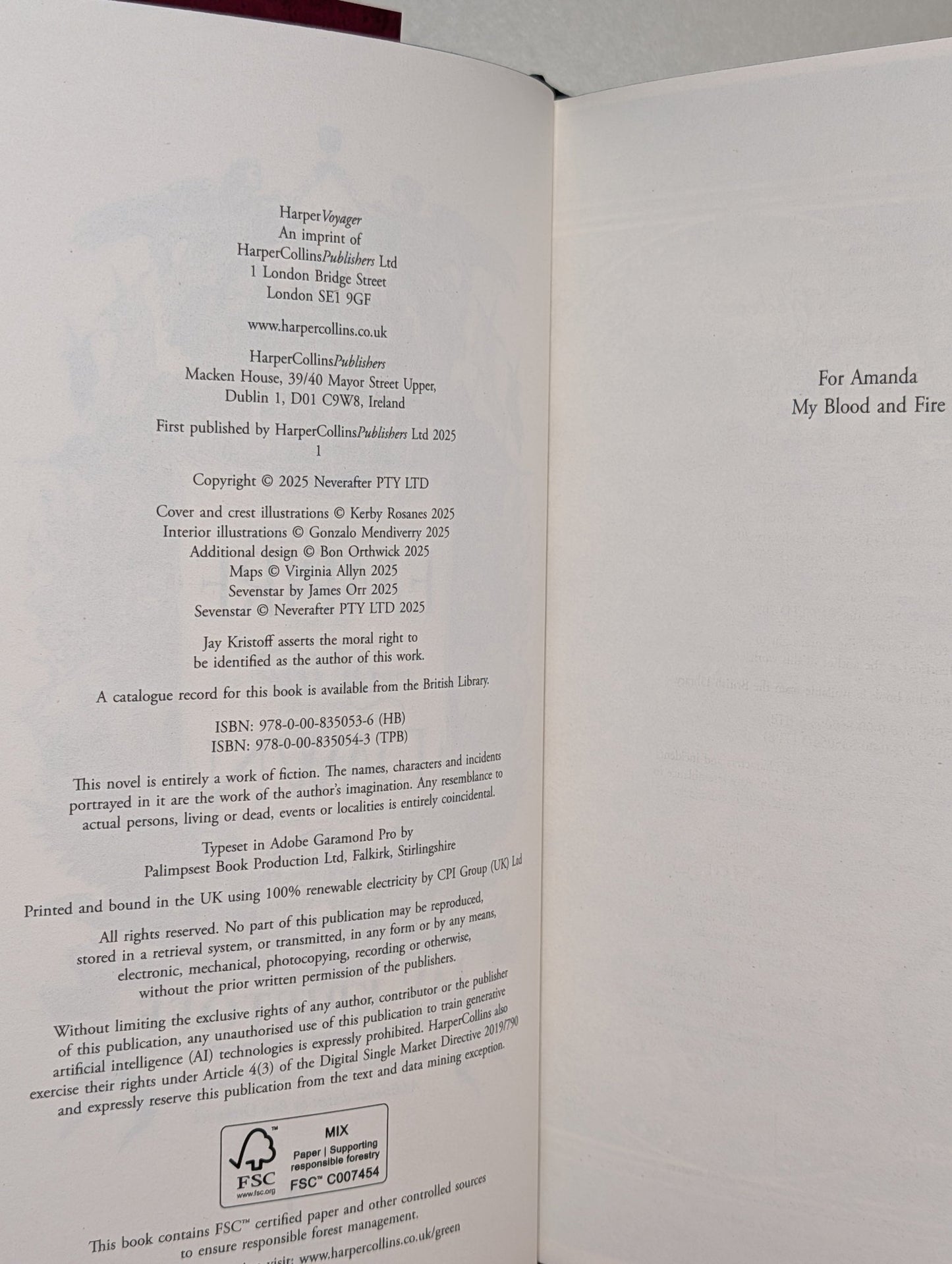 Empire of the Dawn by Jay Kristoff (Signed First Edition with sprayed edges) - Fialta Books