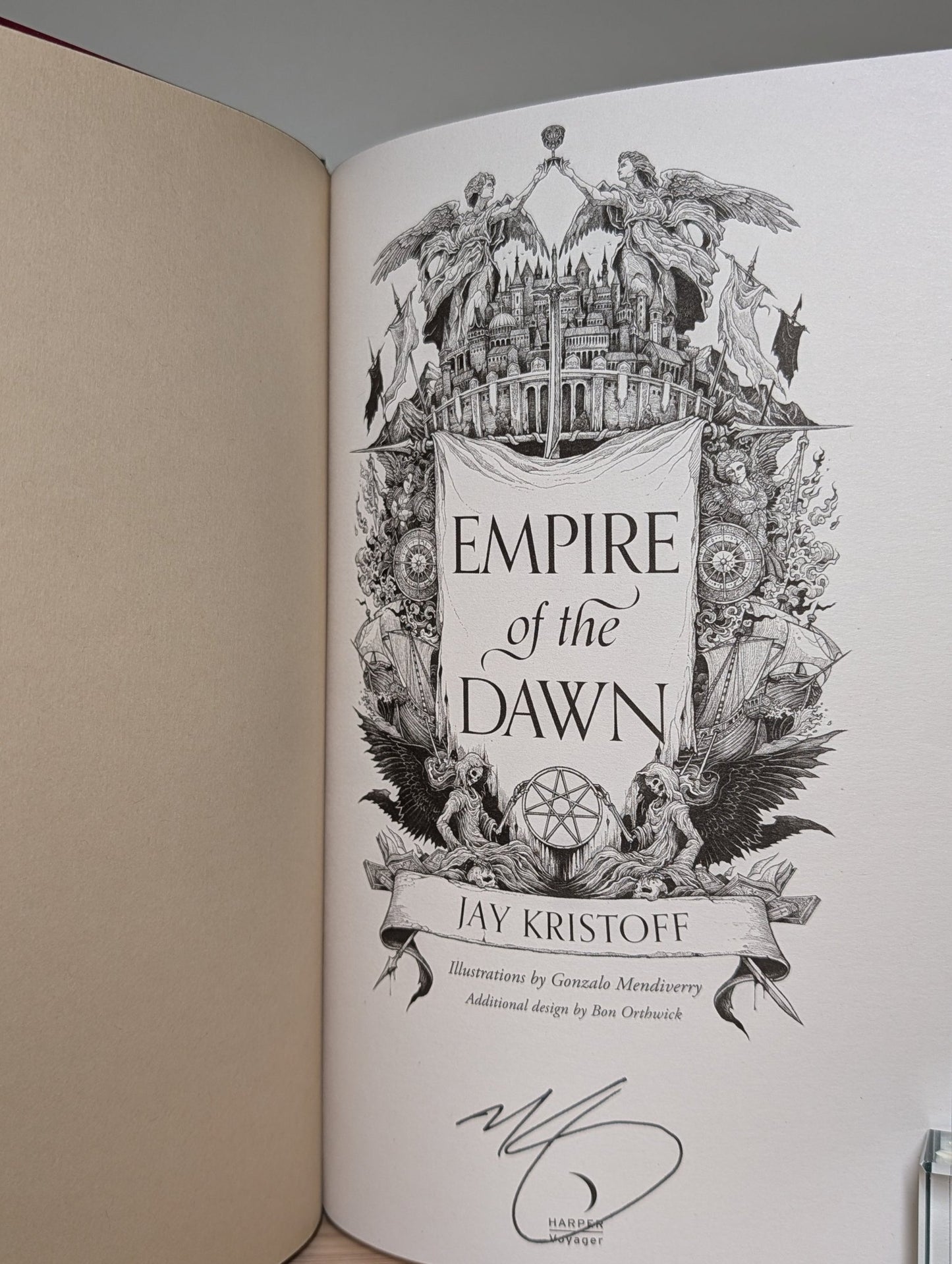 Empire of Vampire; Empire of Damned; Empire of Dawn by Jay Kristoff (Signed with sprayed edges) - Fialta Books