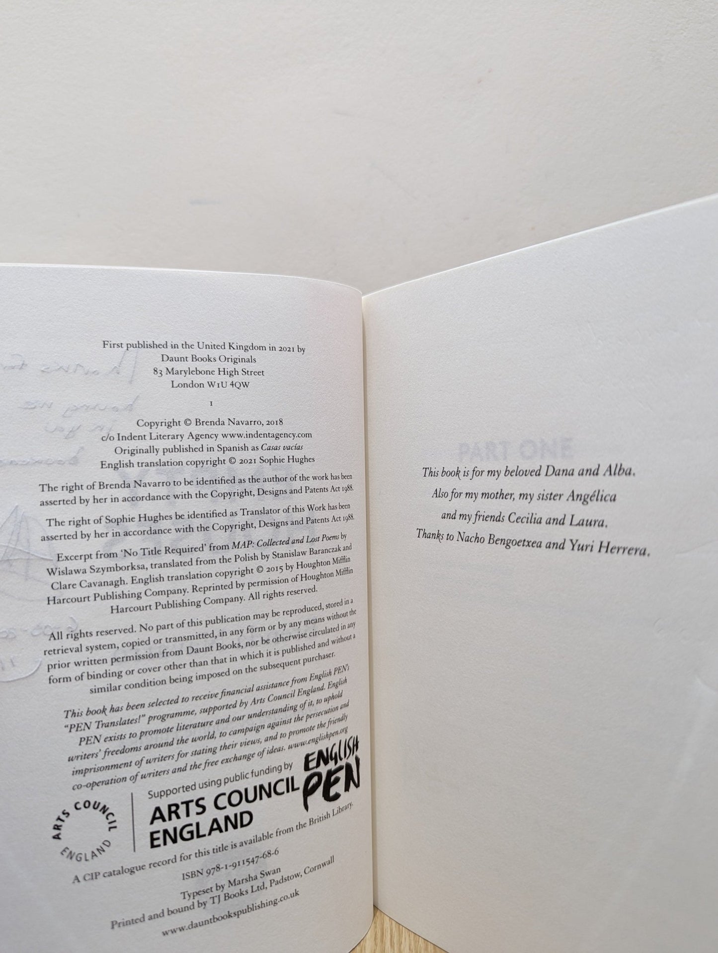 Empty Houses by Brenda Navarro (Signed First Edition) - Fialta Books