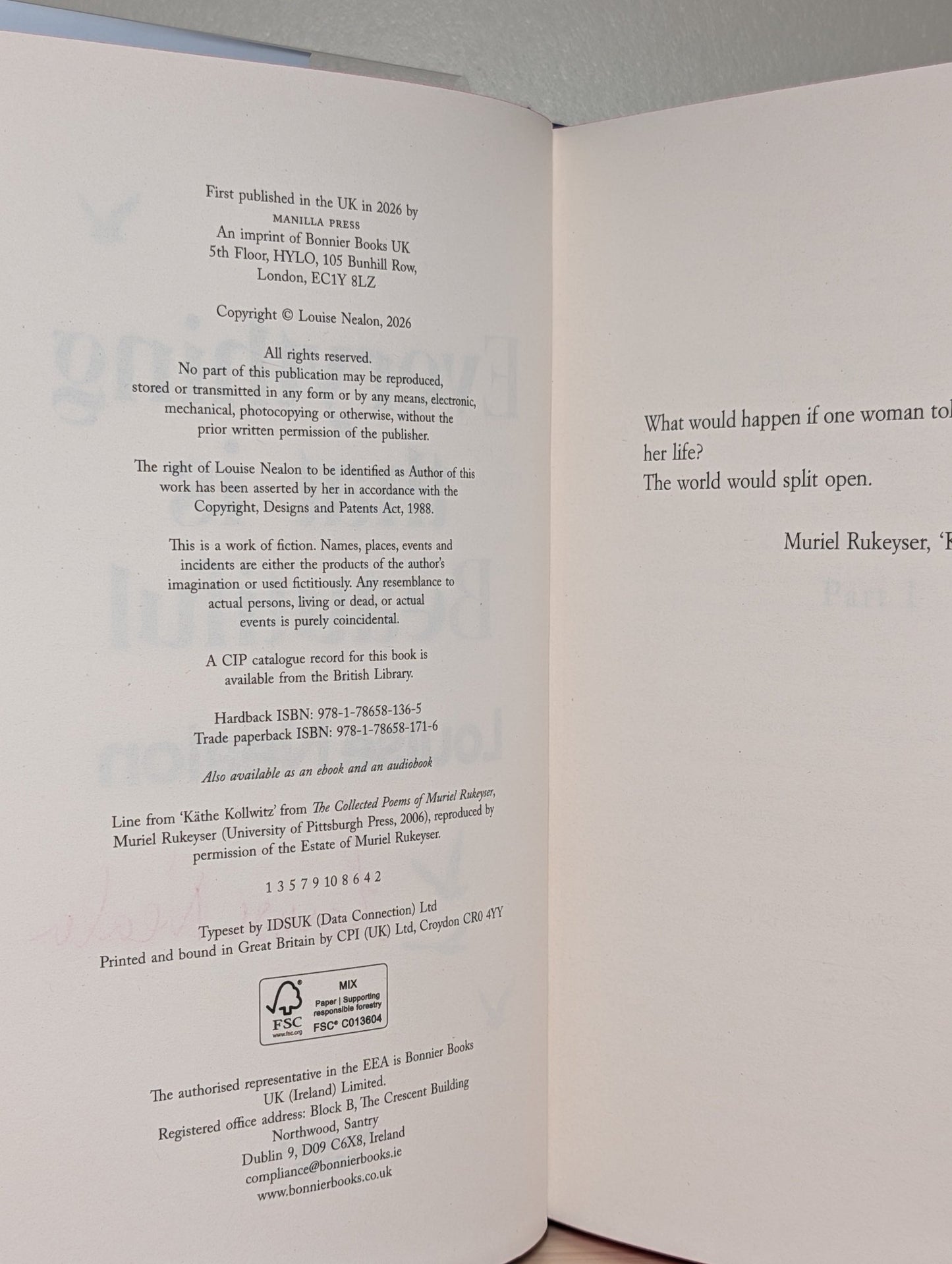 Everything That Is Beautiful by Louise Nealon (Signed First Edition with sprayed edges) - Fialta Books