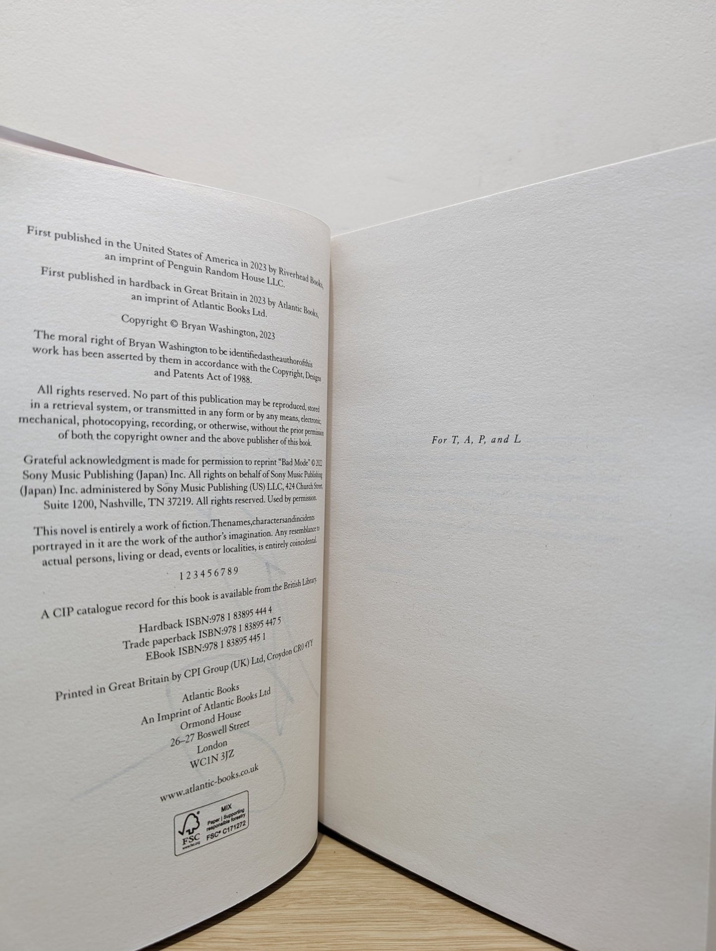 Family Meal by Bryan Washington (Signed First Edition) - Fialta Books