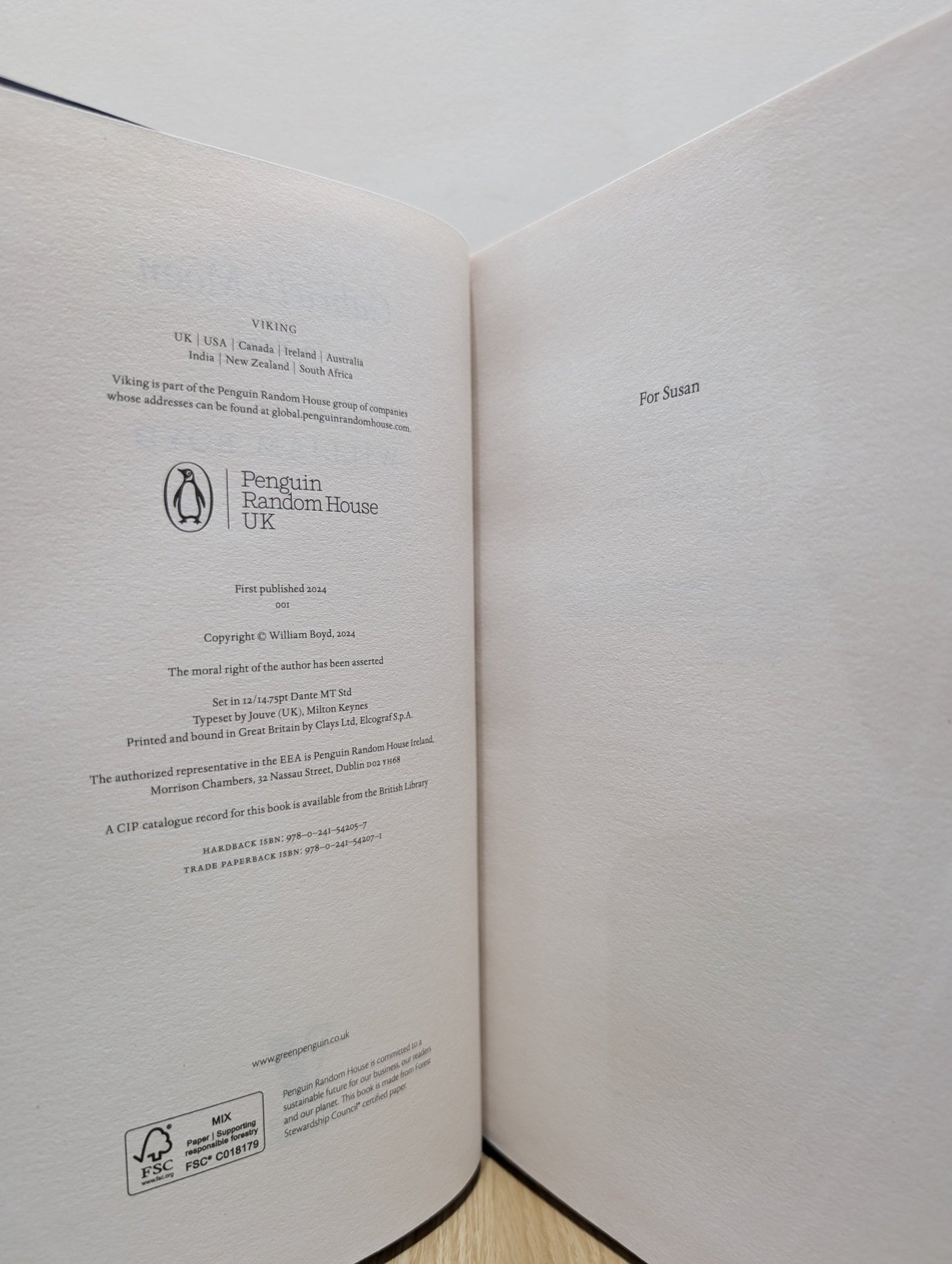 Gabriel's Moon by William Boyd (Signed First Edition) - Fialta Books