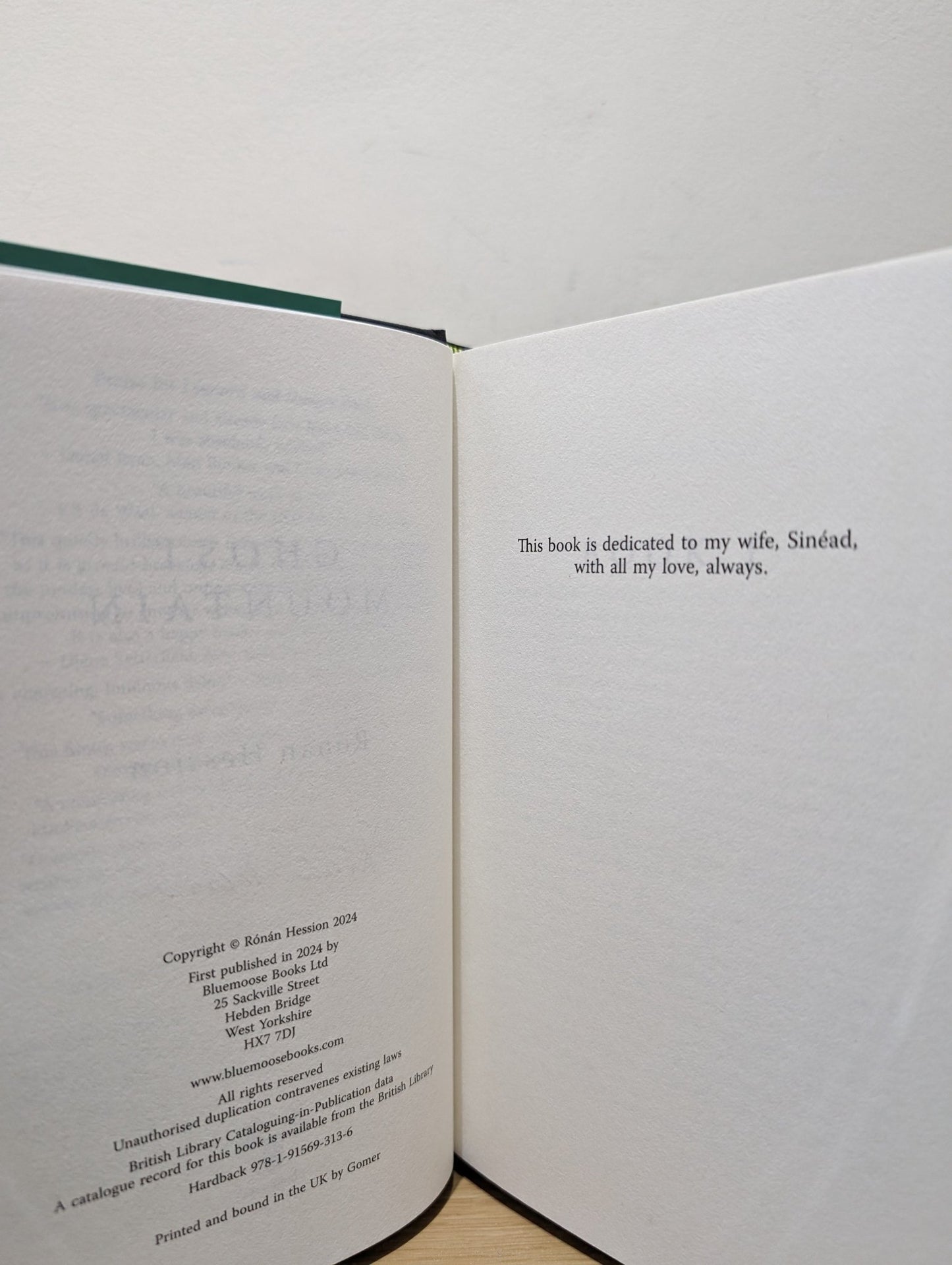 Ghost Mountain by Ronan Hession (Signed First Edition) - Fialta Books