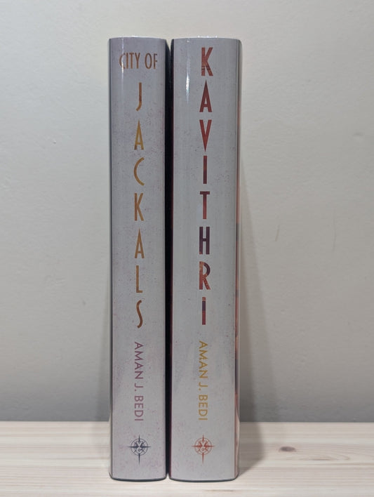 Ghosts of Ethuran 1 - 2: Kavithri; City of Jackals by Aman J. Bedi (Signed Set with sprayed edges) - Fialta Books