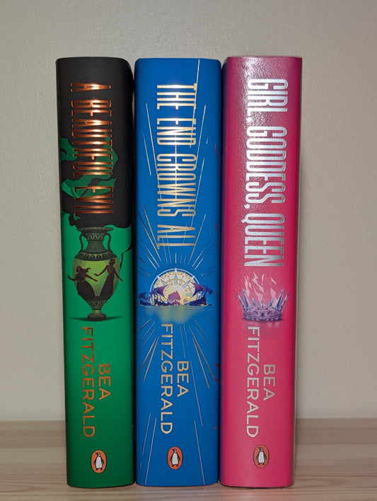 Girl, Goddess, Queen; The End Crowns All; A Beautiful Evil by Bea Fitzgerald (Signed Set with sprayed edges) - Fialta Books