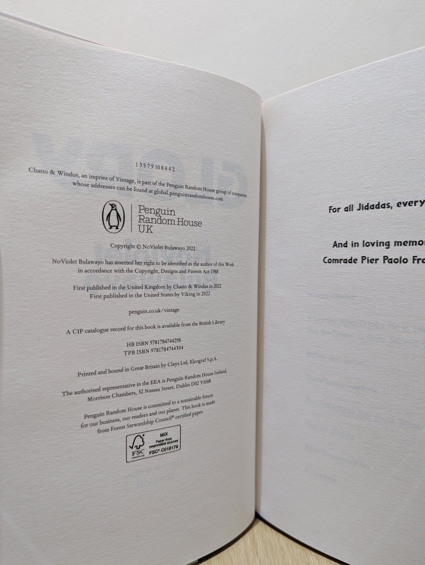 Glory by NoViolet Bulawayo (First Edition) - Fialta Books