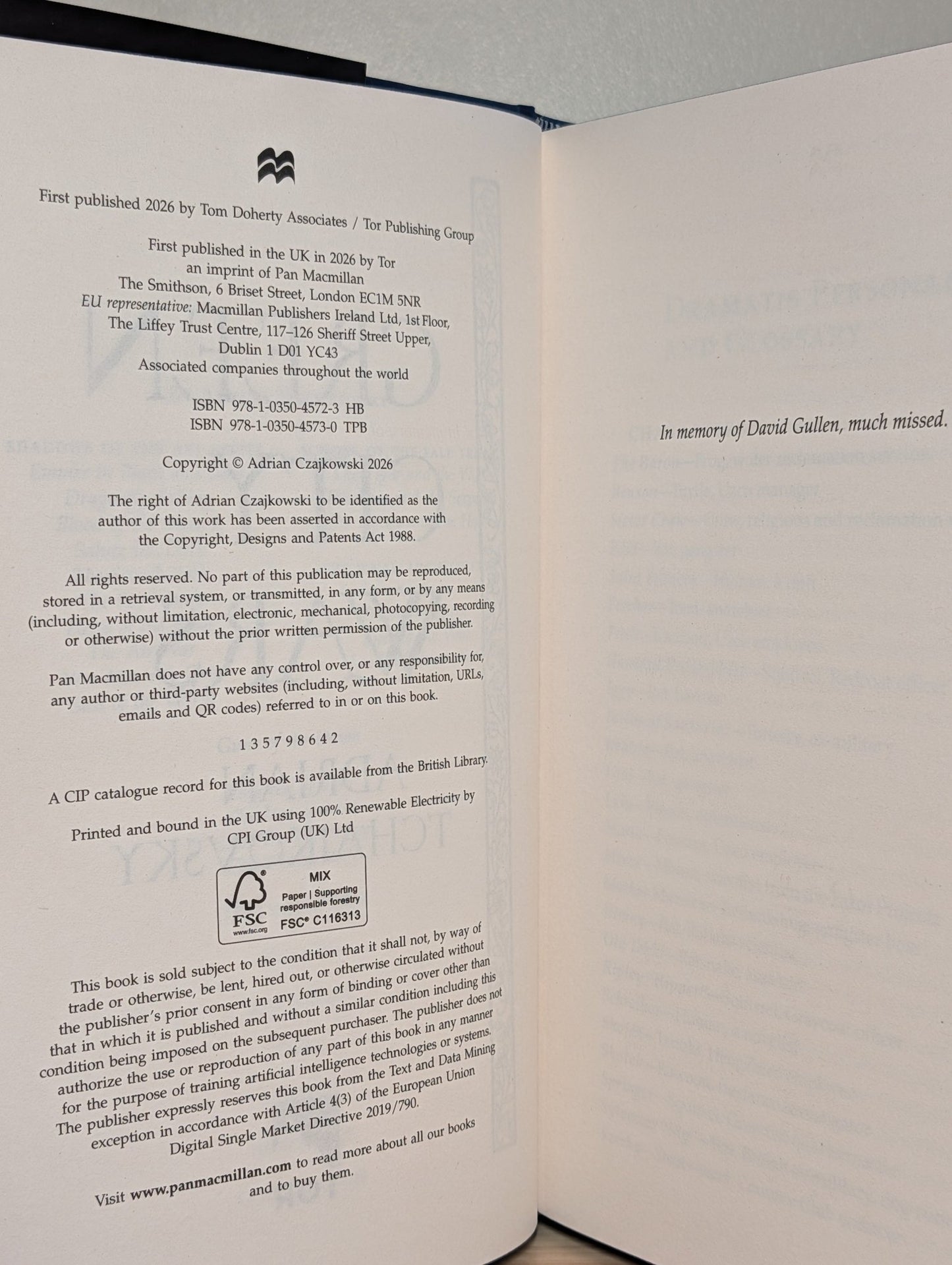 Green City Wars by Adrian Tchaikovsky (Signed First Edition with sprayed edges) - Fialta Books