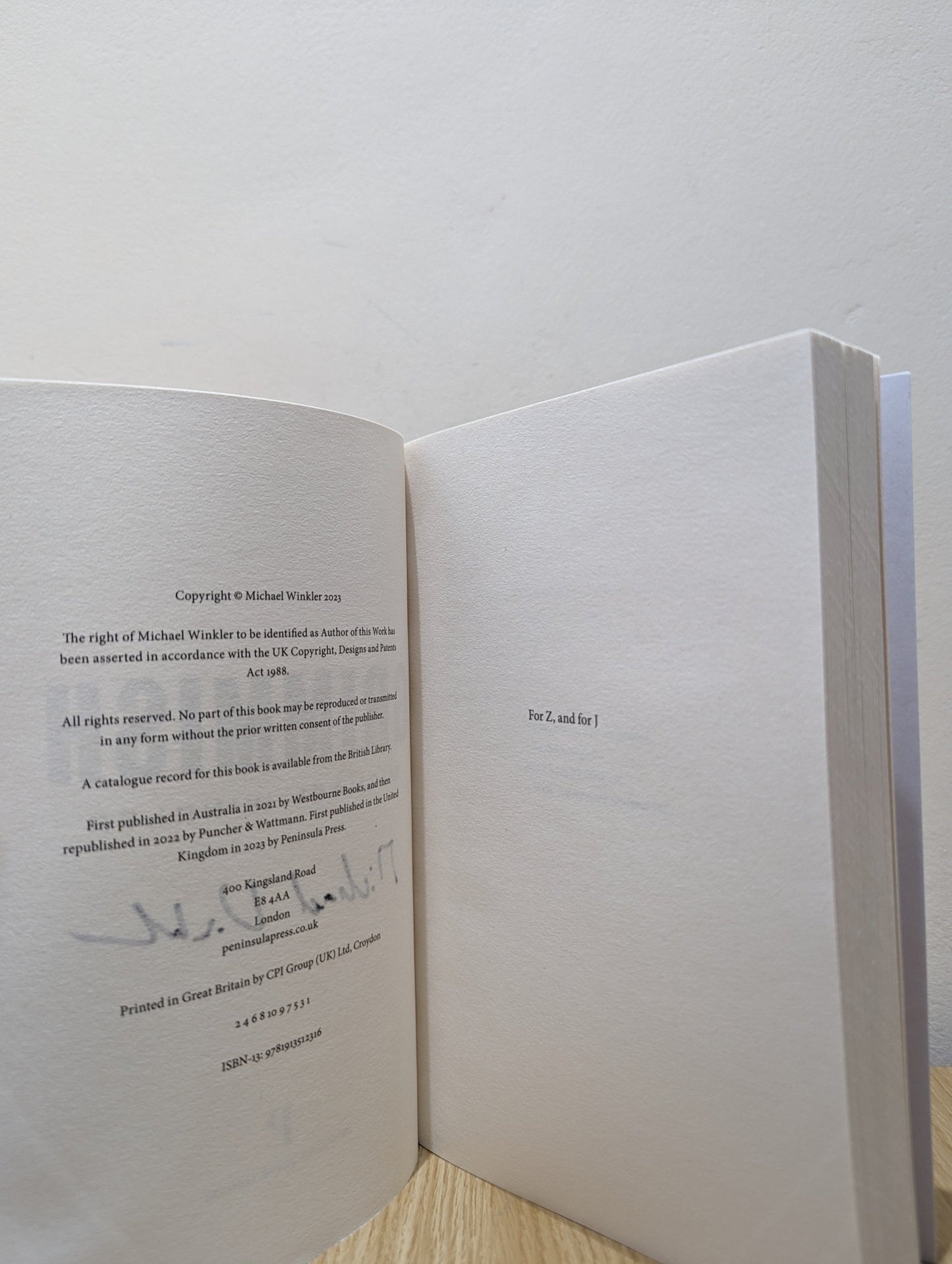Grimmish by Michael Winkler (Signed First Edition) - Fialta Books