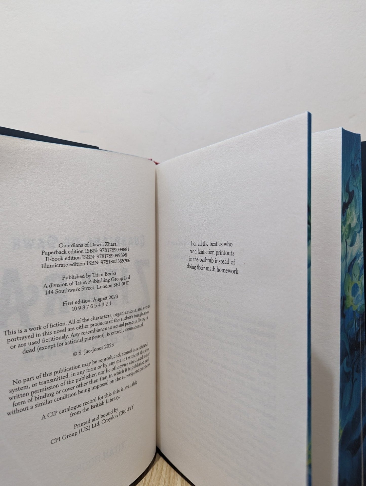 Guardians of Dawn - Zhara by S. Jae - Jones (Signed First Edition with sprayed edges) - Fialta Books