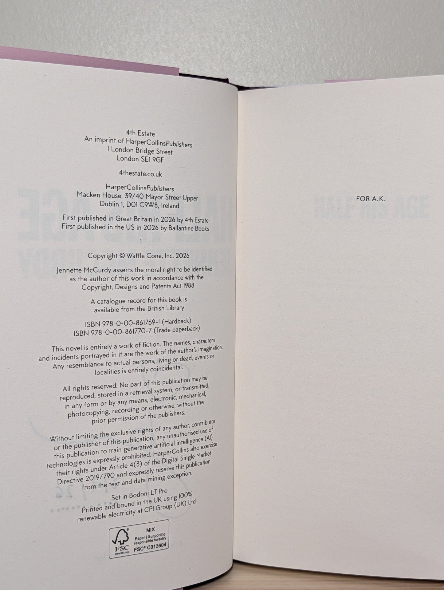 Half His Age by Jennette McCurdy (Signed Dated First Edition) - Fialta Books