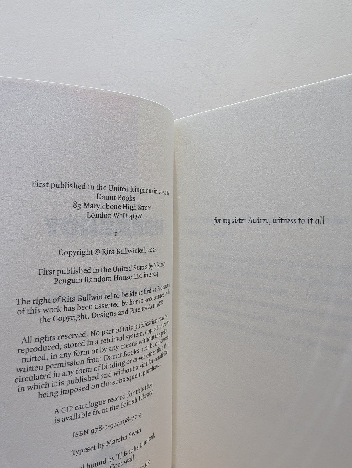 Headshot by Rita Bullwinkel (First Edition) - Fialta Books