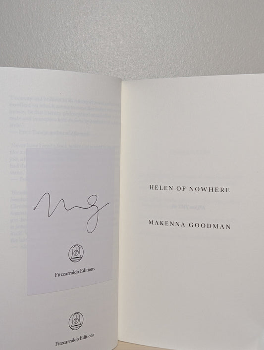 Helen of Nowhere by Makenna Goodman (Signed First Edition) - Fialta Books