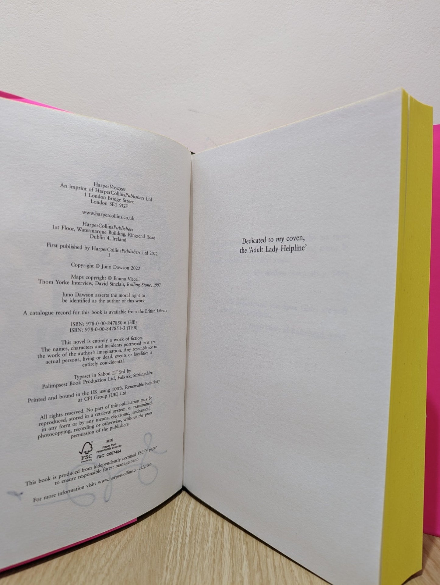 Her Majesty's Royal Coven by Juno Dawson (Signed First Edition with sprayed edges) - Fialta Books