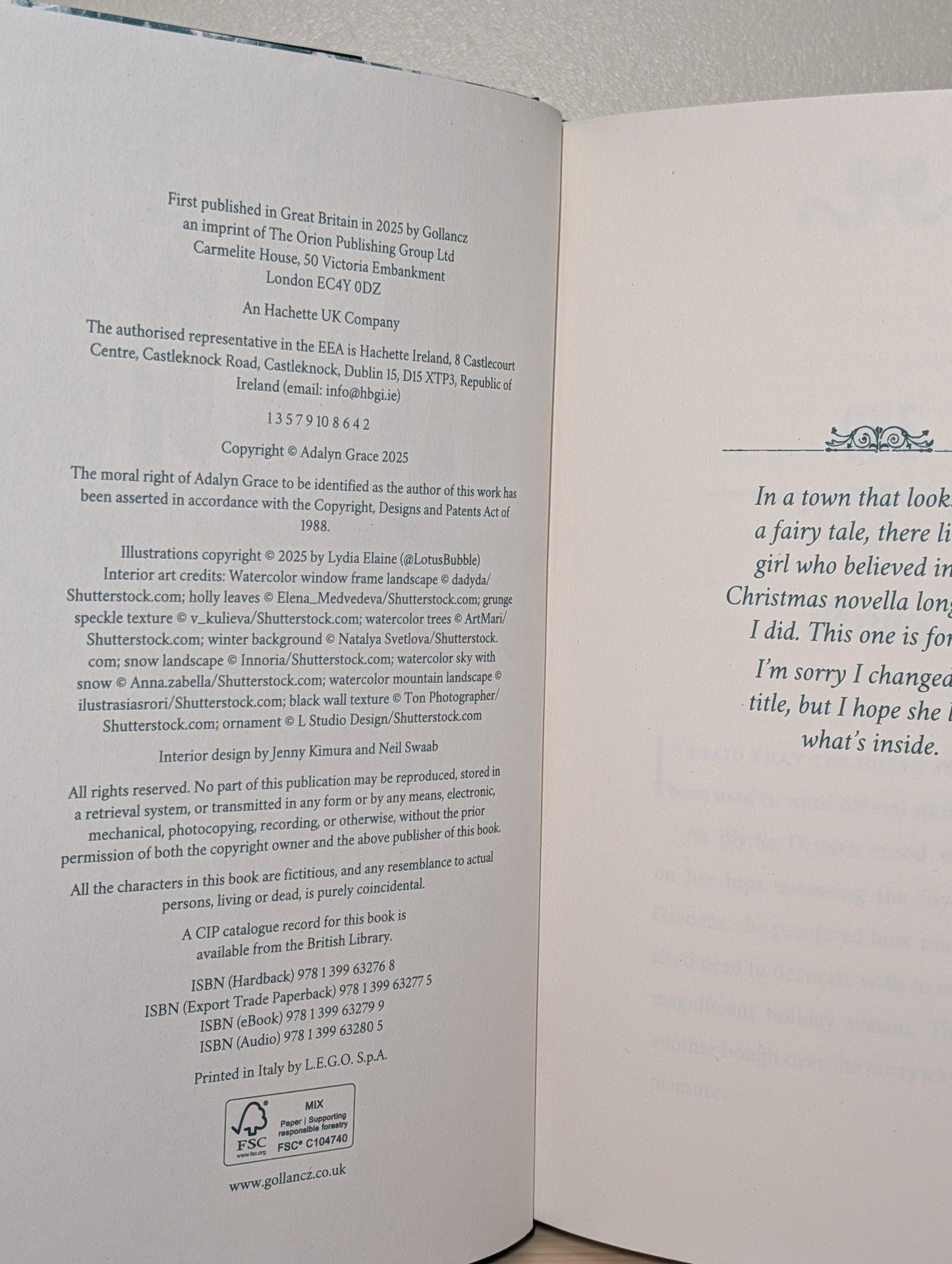 Holly: A Belladonna Novella by Adalyn Grace (Signed First Edition) - Fialta Books