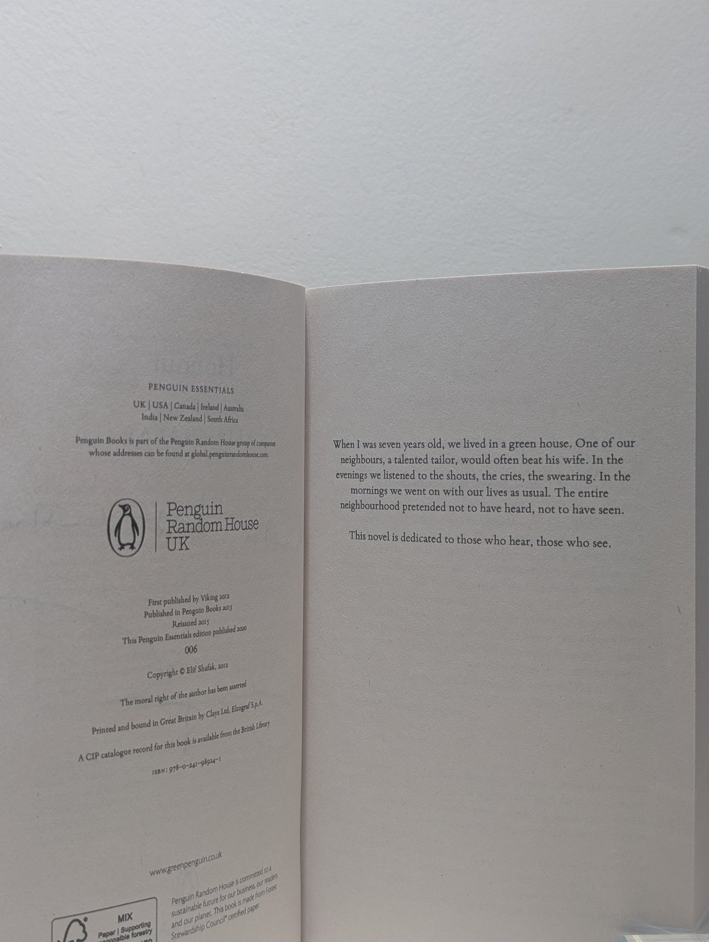 Honour by Elif Shafak (Signed) - Fialta Books