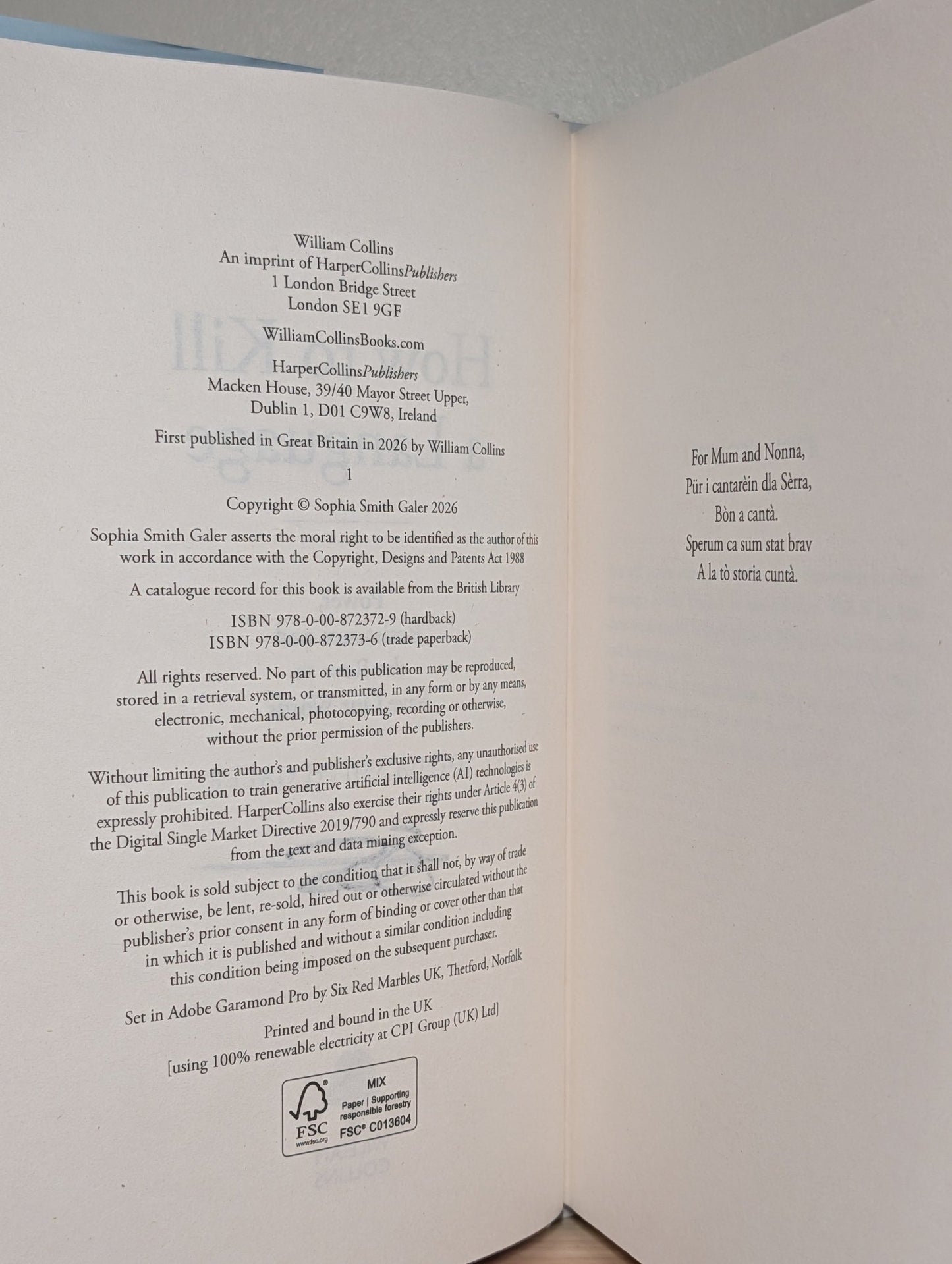 How to Kill a Language by Sophia Smith Galer (Signed First Edition) - Fialta Books