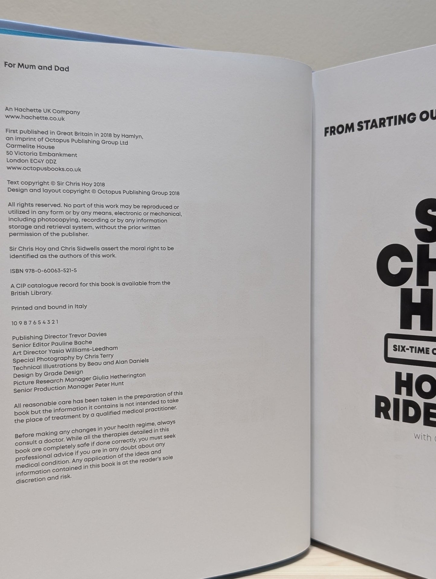 How to Ride a Bike by Sir Chris Hoy (Signed) - Fialta Books