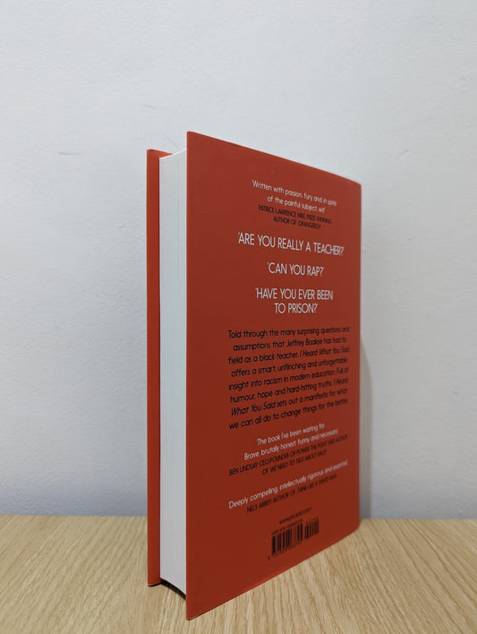 I Heard What You Said by Jeffrey Boakye (Signed First Edition) - Fialta Books
