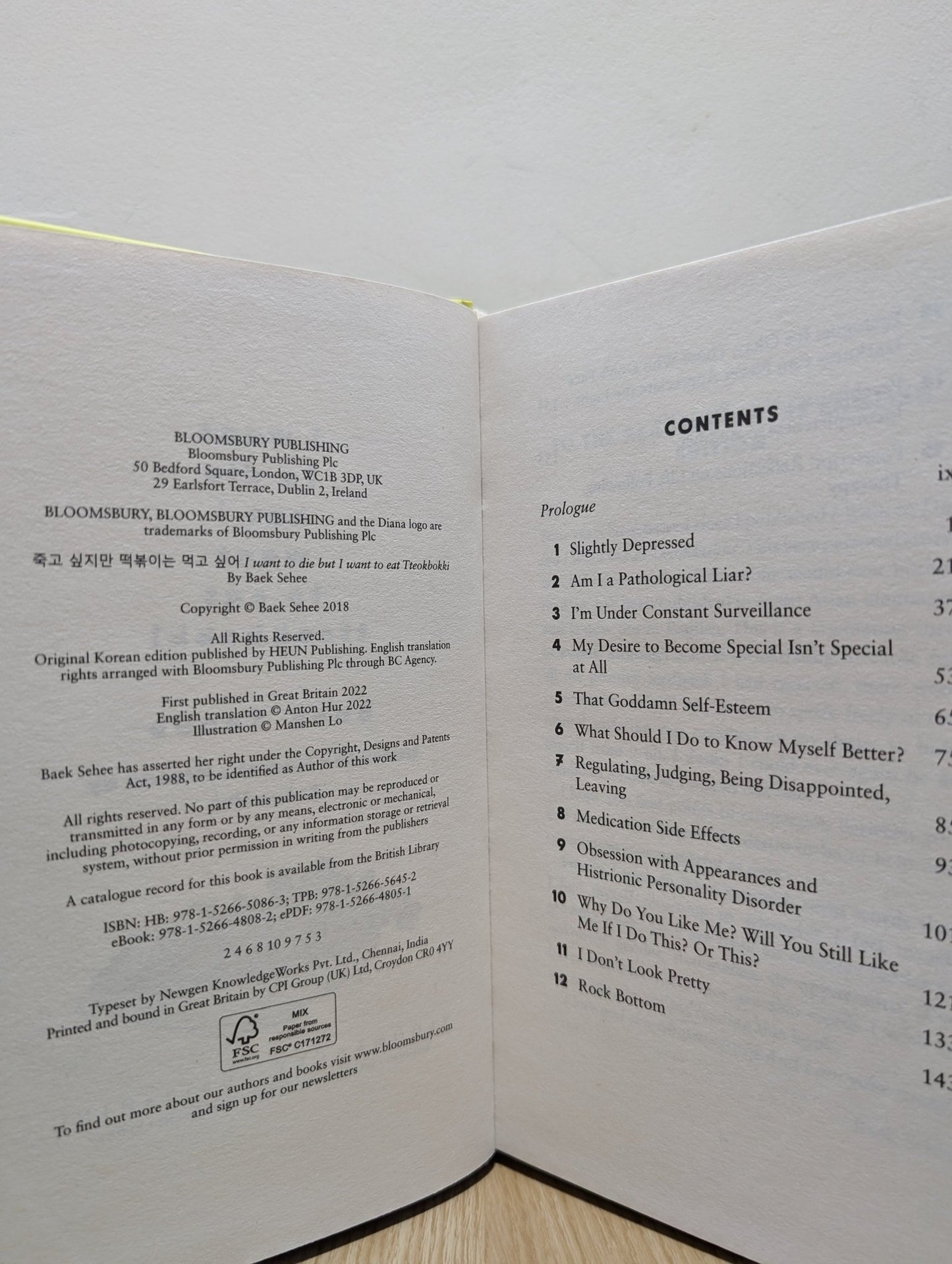 I Want to Die but I Want to Eat Tteokbokki by Baek Sehee (Signed First Edition) - Fialta Books