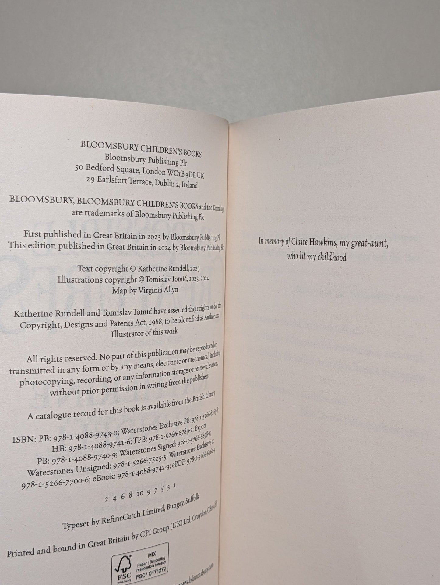 Impossible Creatures by Katherine Rundell (First Softcover Edition with Kanko Cover) - Fialta Books