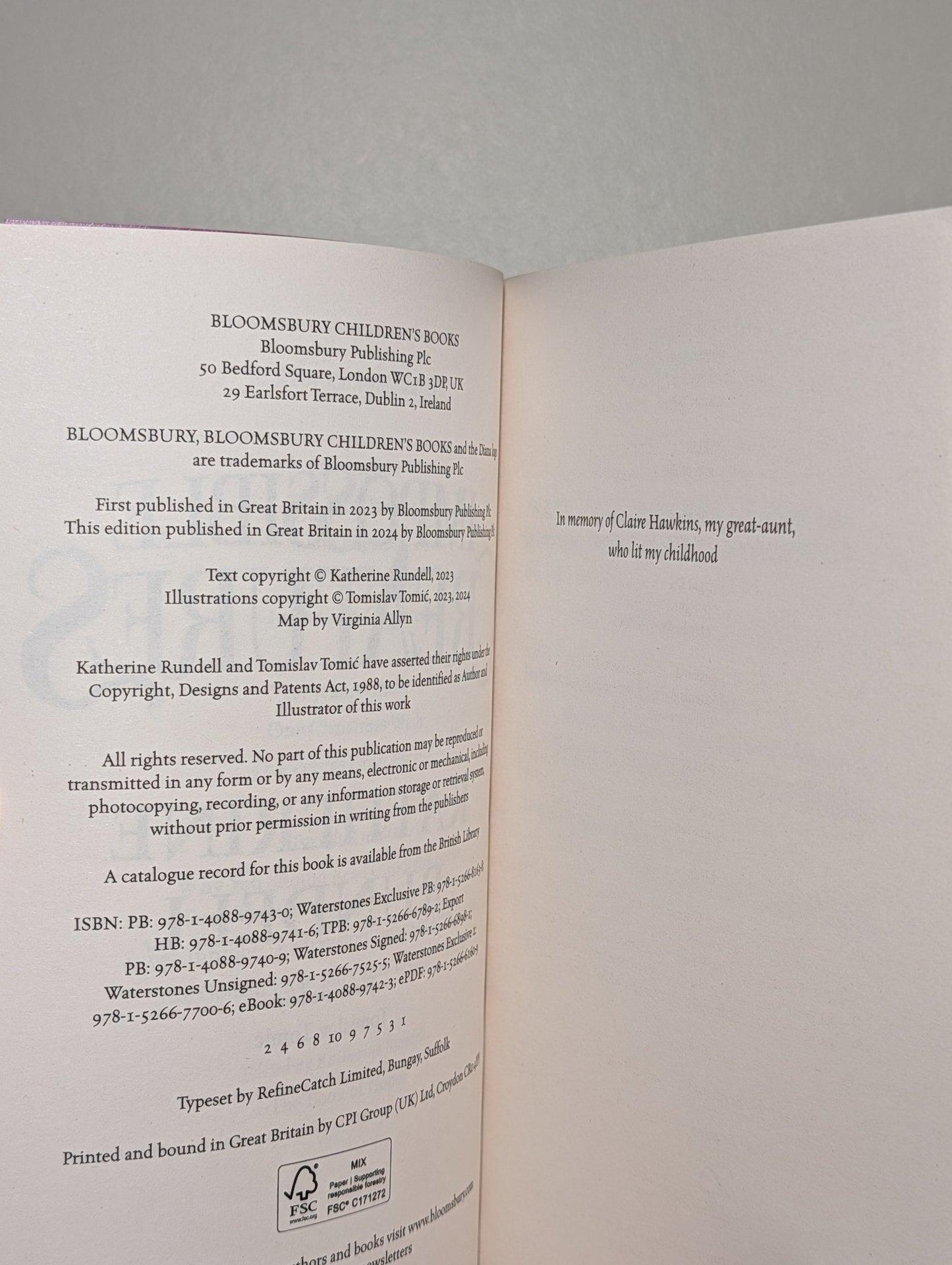 Impossible Creatures by Katherine Rundell (First Softcover Edition with Unicorn Cover) - Fialta Books