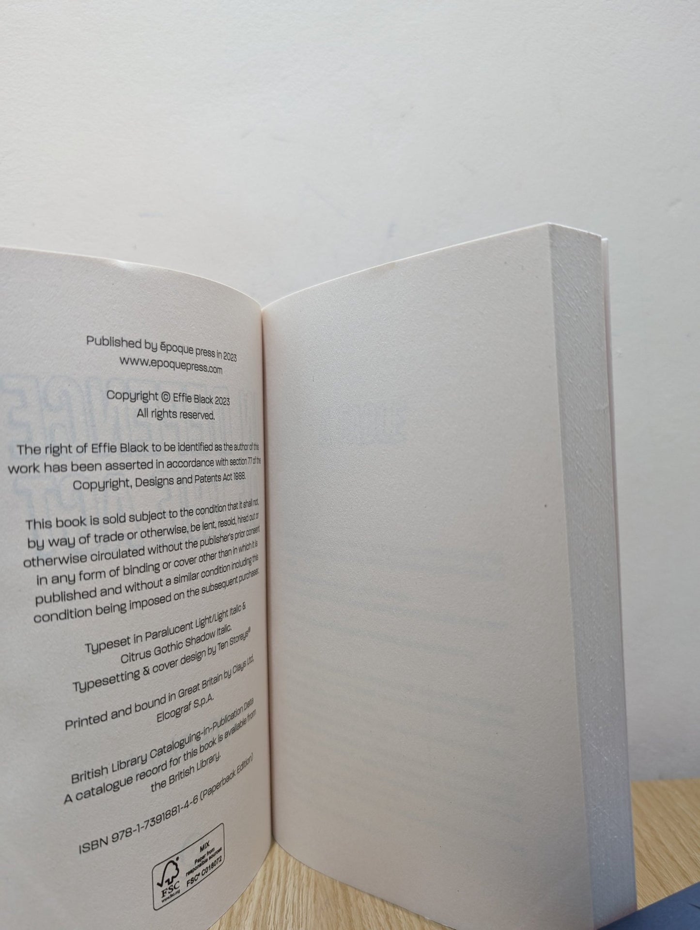 In Defence of the Act by Effie Black (First Edition) - Fialta Books