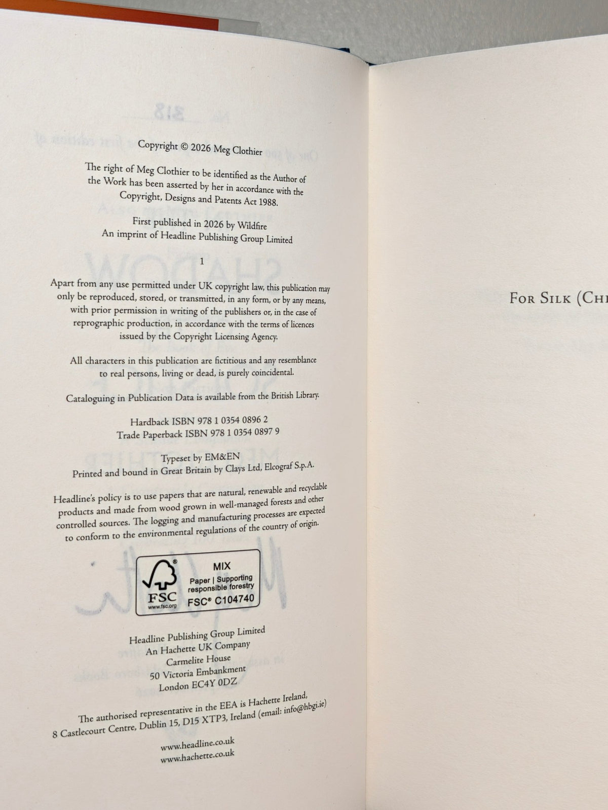 In the Shadow of the Solstice by Meg Clothier (Signed First Edition with sprayed edges) - Fialta Books