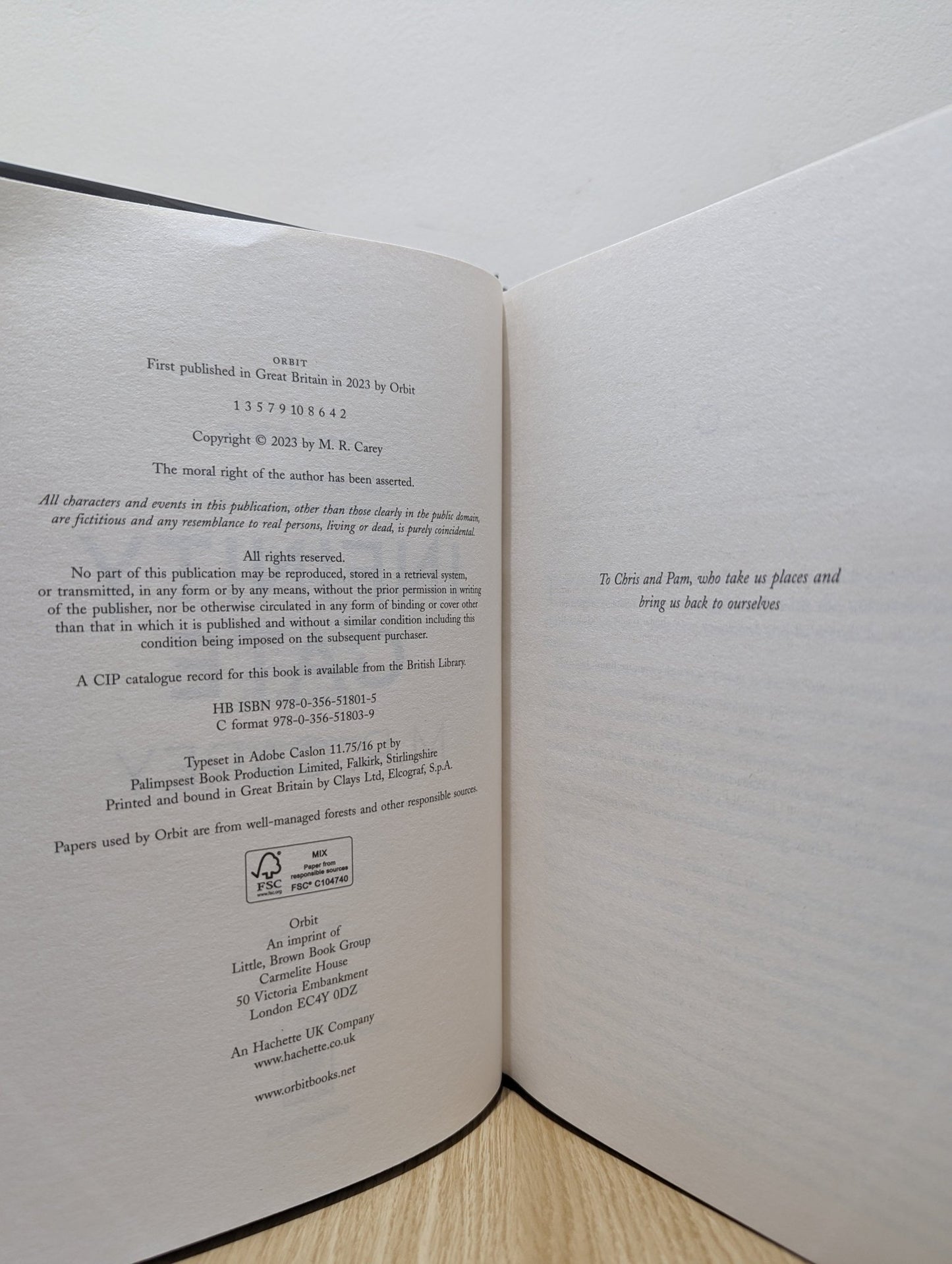 Infinity Gate: Book One of the Pandominion by M. R. Carey (Signed First Edition) - Fialta Books