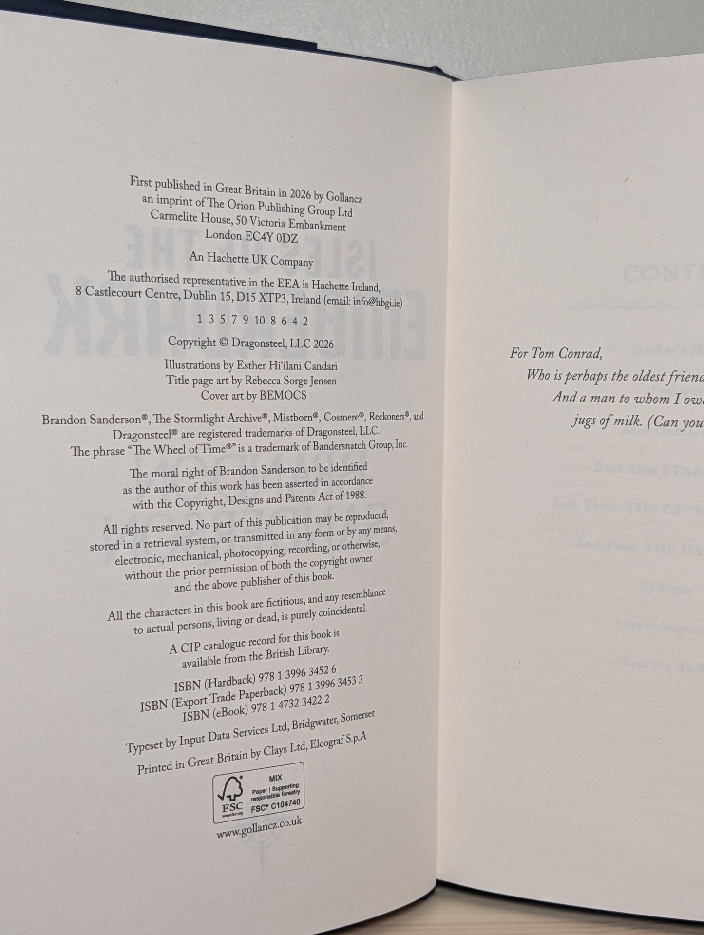 Isles of the Emberdark by Brandon Sanderson (First Edition with sprayed edges) - Fialta Books