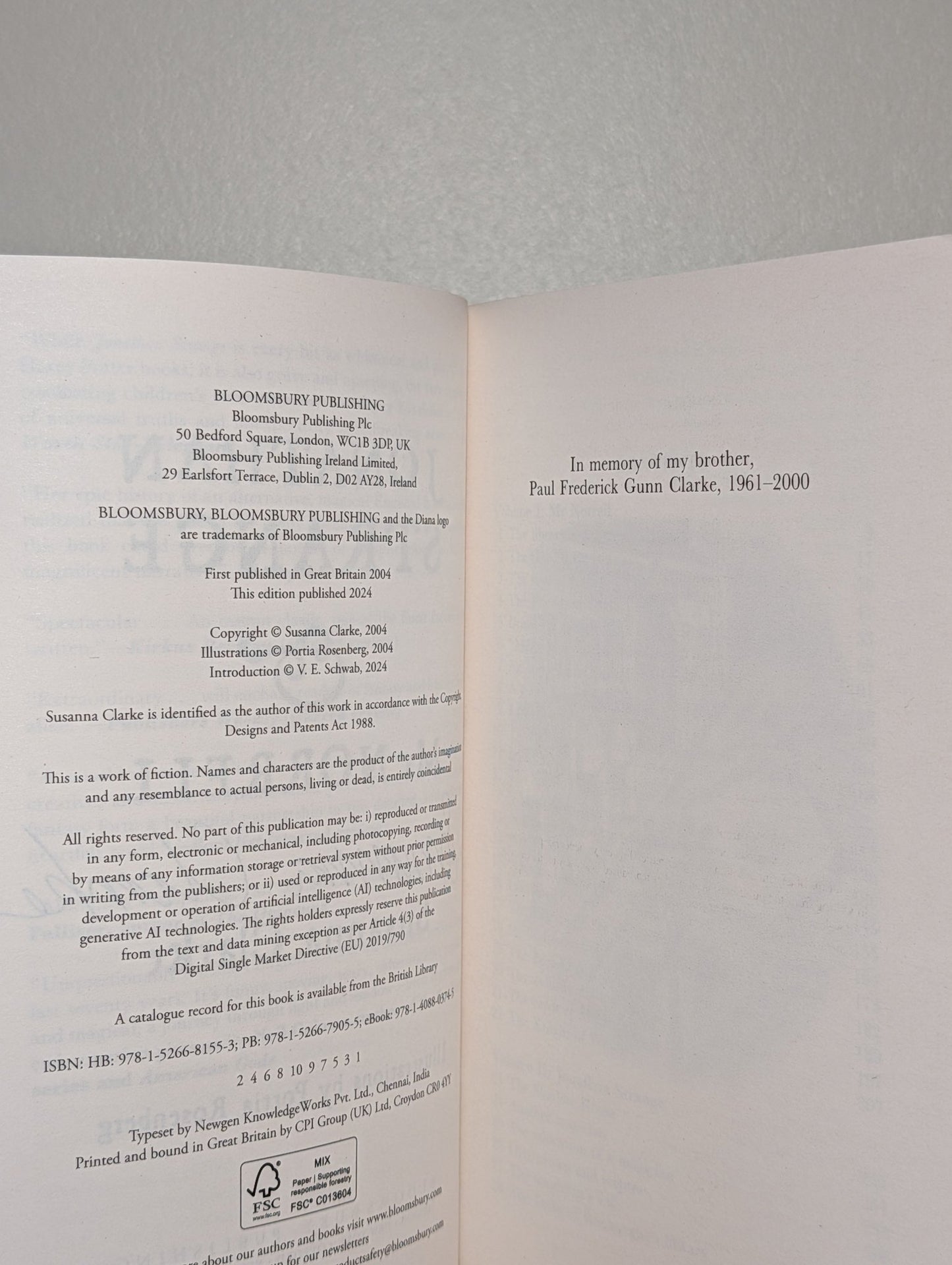 Jonathan Strange & Mr Norrell by Susanna Clarke (Signed Anniversary Edition) - Fialta Books