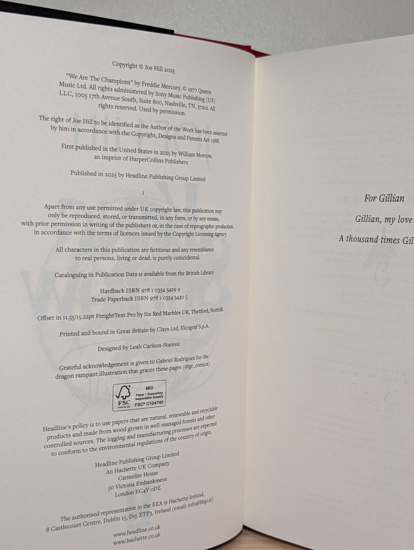 King Sorrow by Joe Hill (Signed to Title Page) - Fialta Books