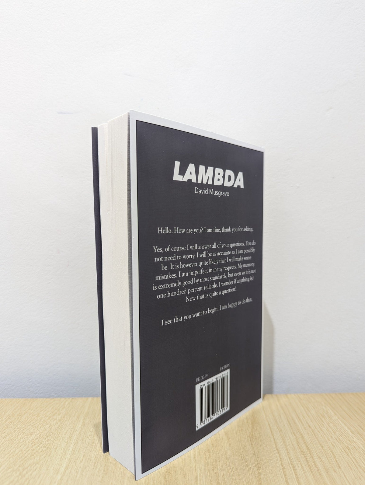 Lambda by David Musgrave (Signed First Edition) - Fialta Books