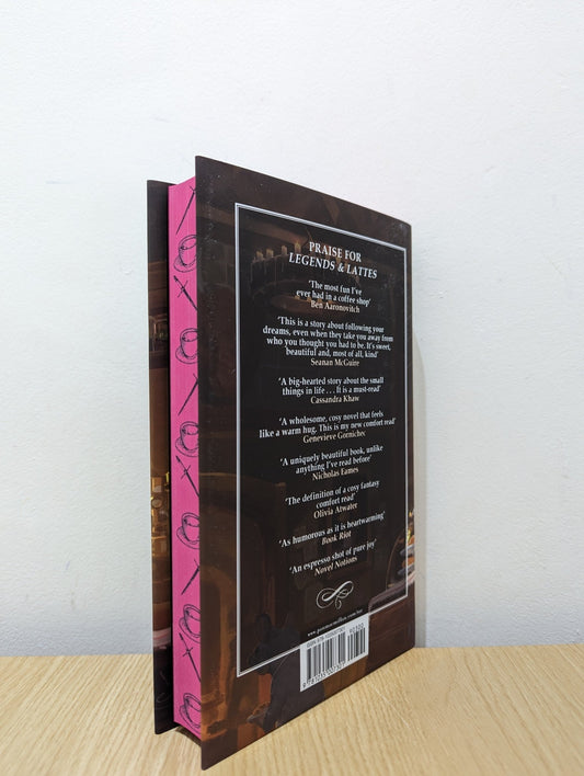Legends & Lattes by Travis Baldree (Signed First Edition with sprayed edges) - Fialta Books