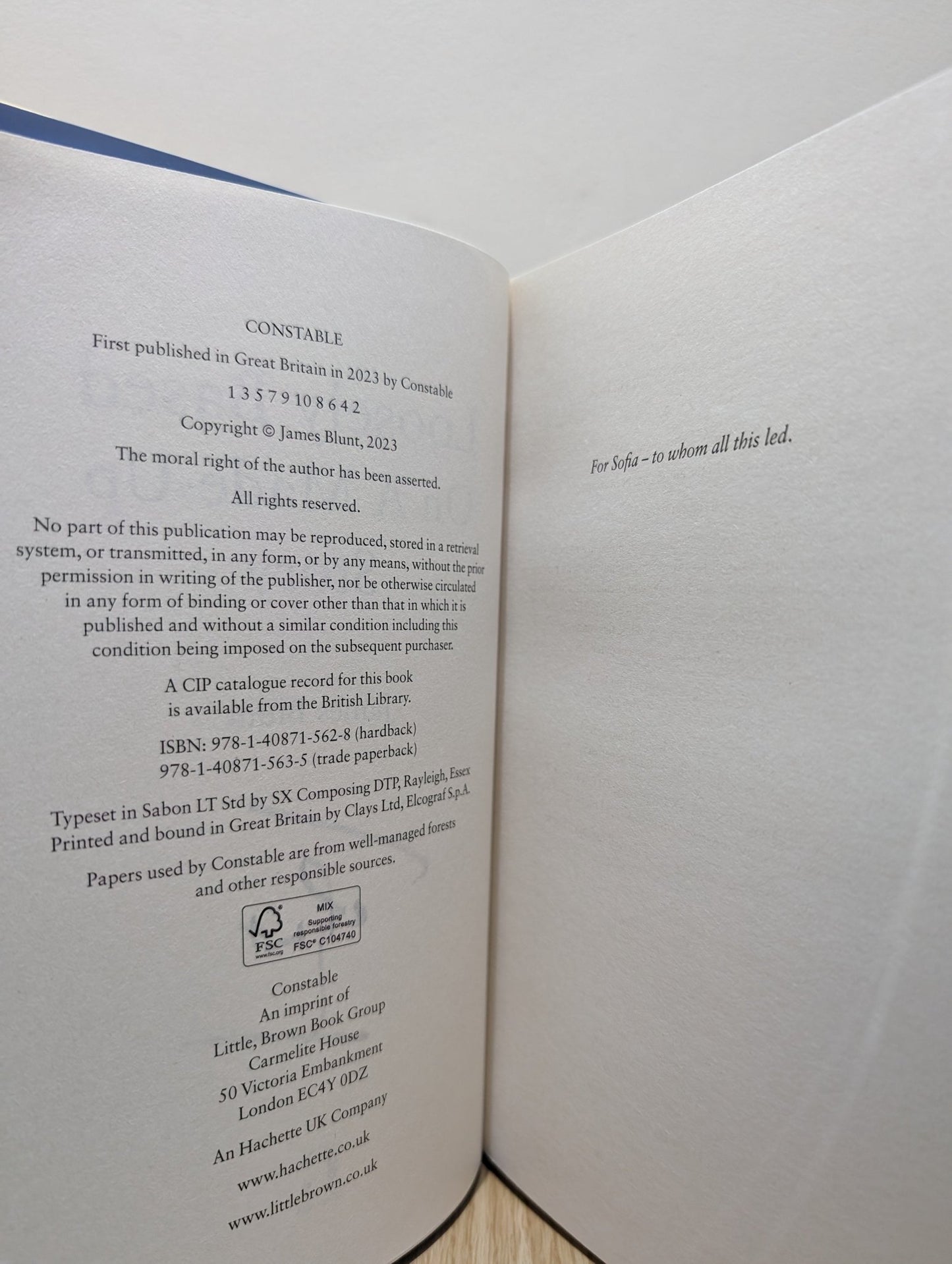 Loosely Based On A Made - Up Story: A Non - Memoir by James Blunt (Signed First Edition) - Fialta Books