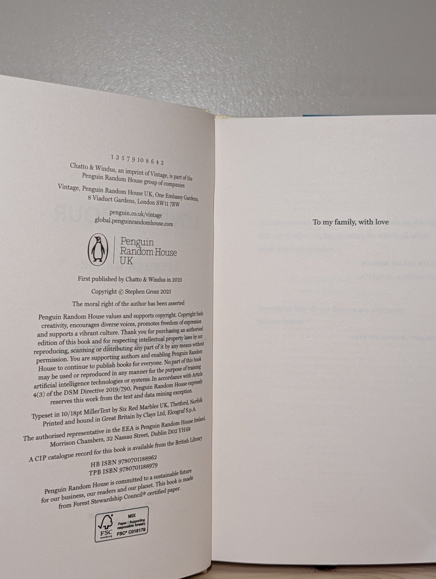 Love's Labour by Stephen Grosz (Signed First Edition) - Fialta Books