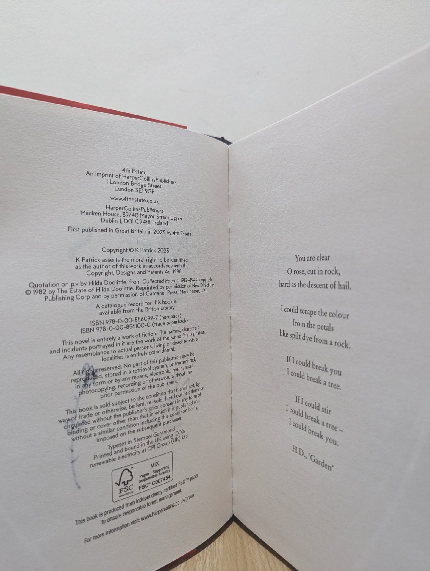 Mrs S by K Patrick (Signed First Edition) - Fialta Books