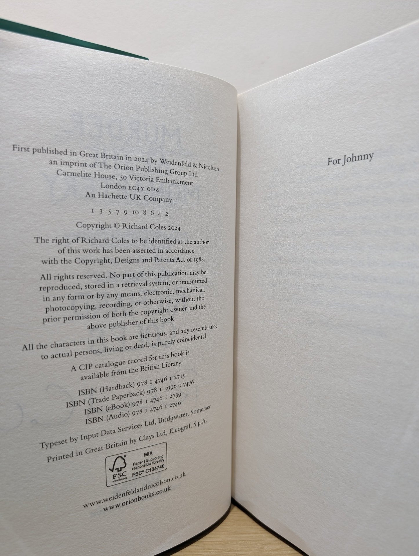 Murder at the Monastery by Reverend Richard Coles (Signed First Edition) - Fialta Books