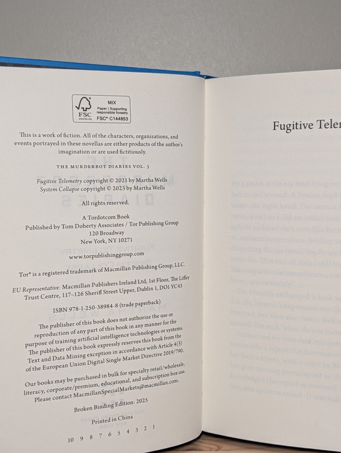 Murderbot Diaries by Martha Wells (Signed Newl Edition with sprayed edges) - Fialta Books