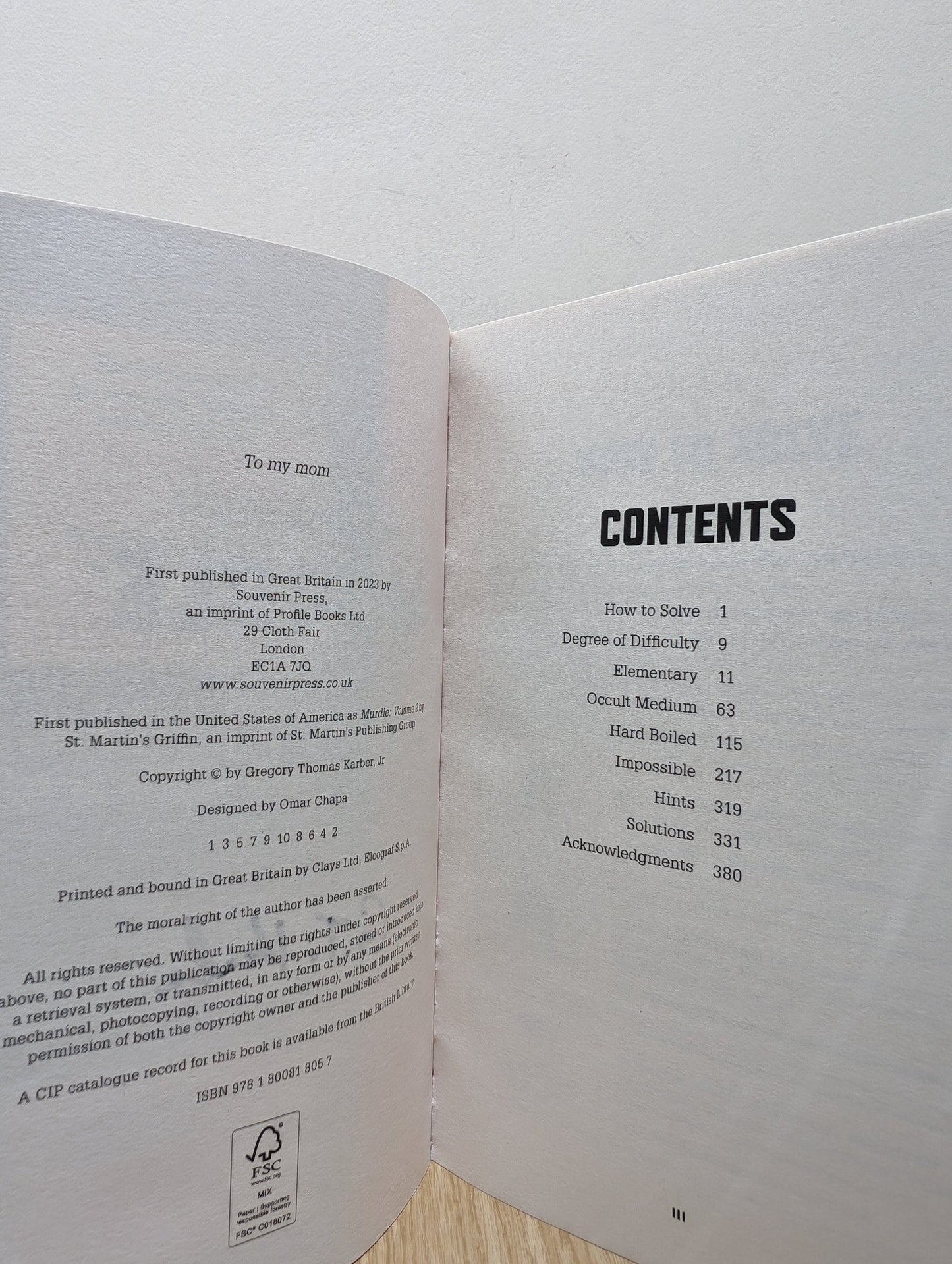 Murdle: More Killer Puzzles by G.T Karber (Signed First Edition) - Fialta Books