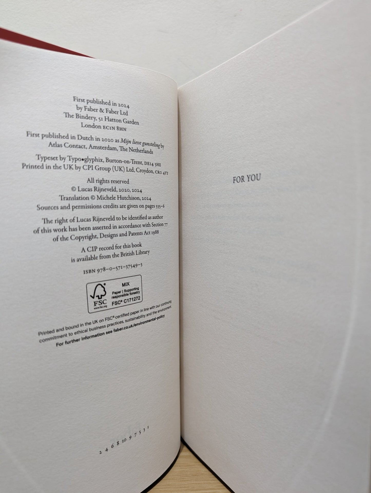 My Heavenly Favourite by Lucas Rijneveld (Signed First Edition) - Fialta Books