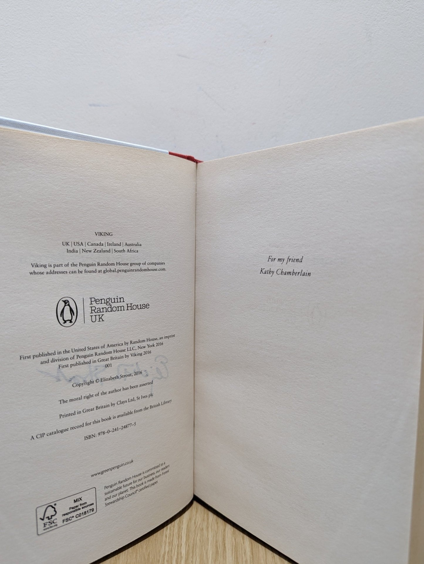 My Name Is Lucy Barton by Elizabeth Strout (Signed First Edition) - Fialta Books